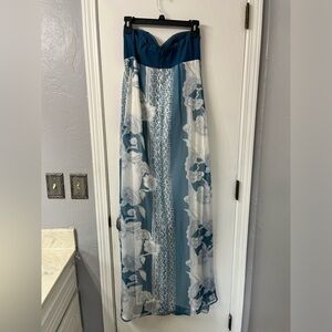 Teal Charlotte Russe strapless dress in Large